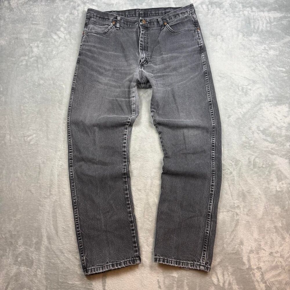Wrangler Men's Black and Grey Jeans